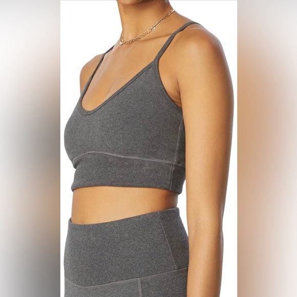 NWT Sincerely Jules for Bandier The Meadow Bra in medium heather grey - Picture 8 of 9